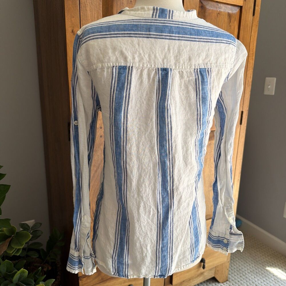 JCrew Linen Popover Top Women’s Size 4 - Picture 3 of 3